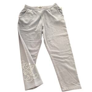 Disney Mickey Mouse Genuine Mousewear Sweatpants XL Light Blue NWT Fleece